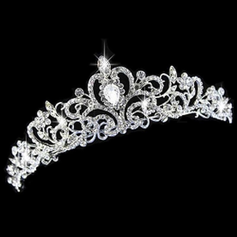 Forseven Barok Kristal Blad Bruid Tiara 'S En Kronen Strass Noiva Diadeem Hoofddeksel Haar Sieraden Bruids Bruiloft Accessoires