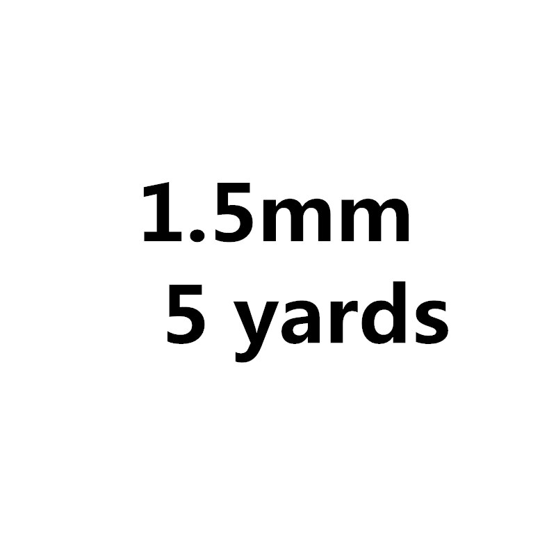 Cuerda de paracaídas blanca para escalada, equipo de supervivencia, pulsera de Paracord, 0,5/0,8/1,0/1,5/4mm, 10 yardas: 1.5mm 5yards