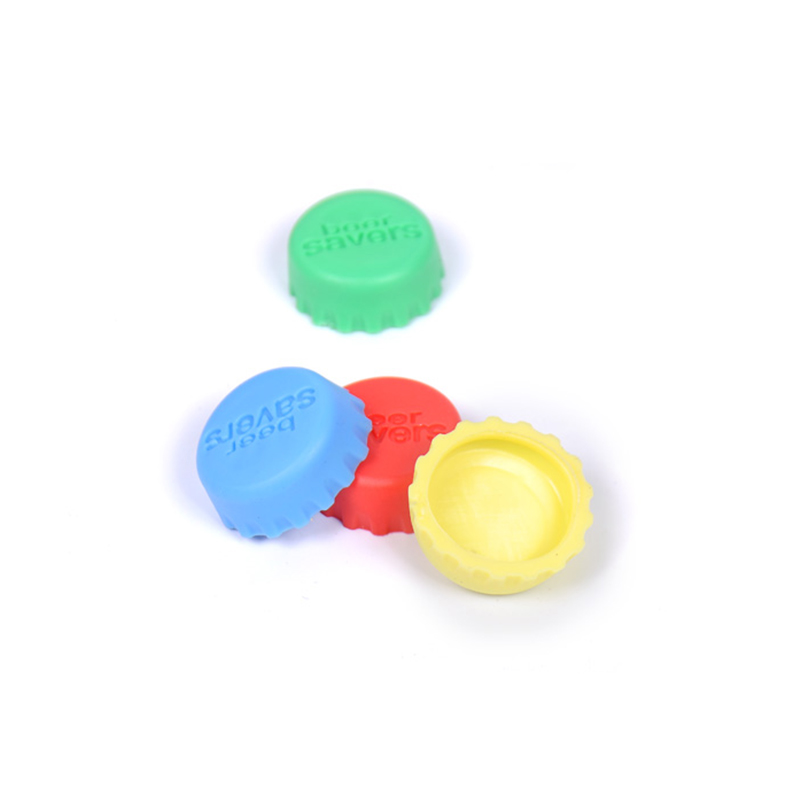 6 Pcs/set Silicone Beer Bottle Cap Reuse Practical Colorful Wine Beer Beverage Bottle Sealer Stopper Cover