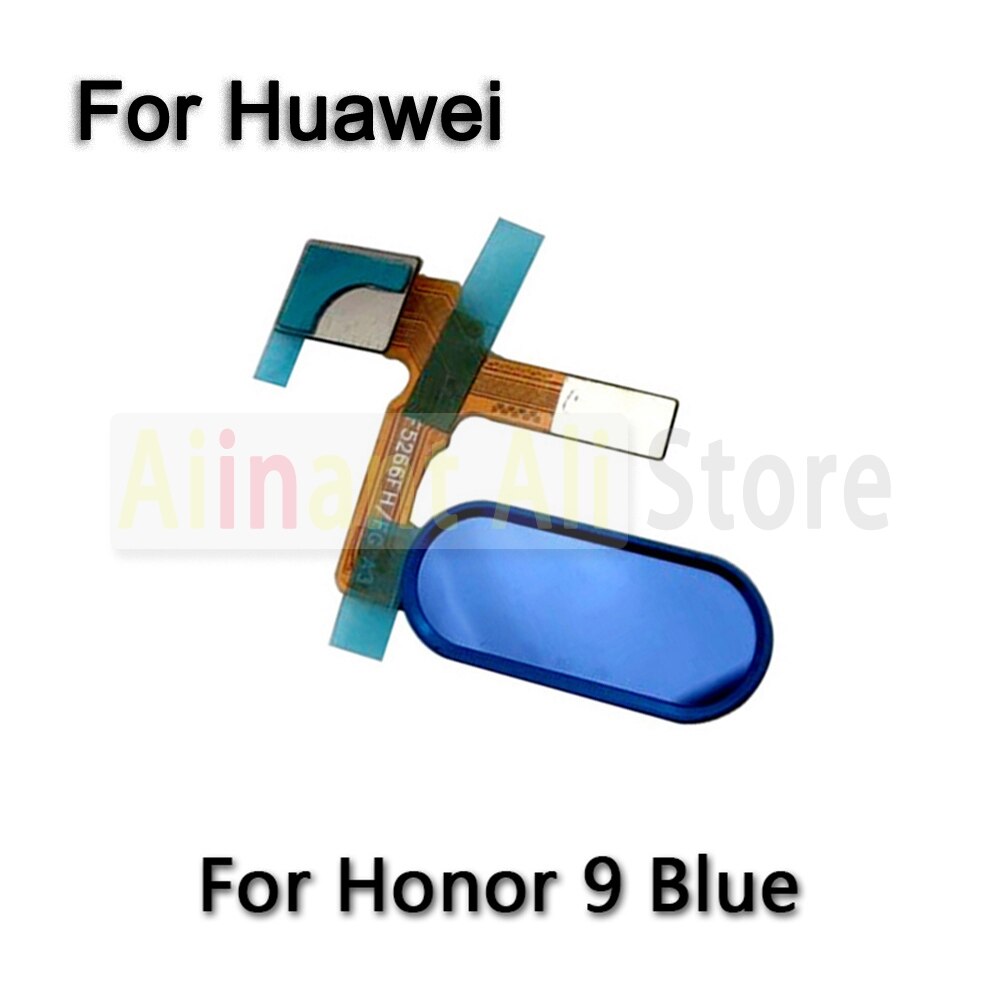 Alkuperäinen kotiavain sormenjälkitunnistimen joustokaapeli huawei honorille 9 9i 9x lite touch id sormenjälki flex kaapeli puhelimen osat: Honor 9 sininen