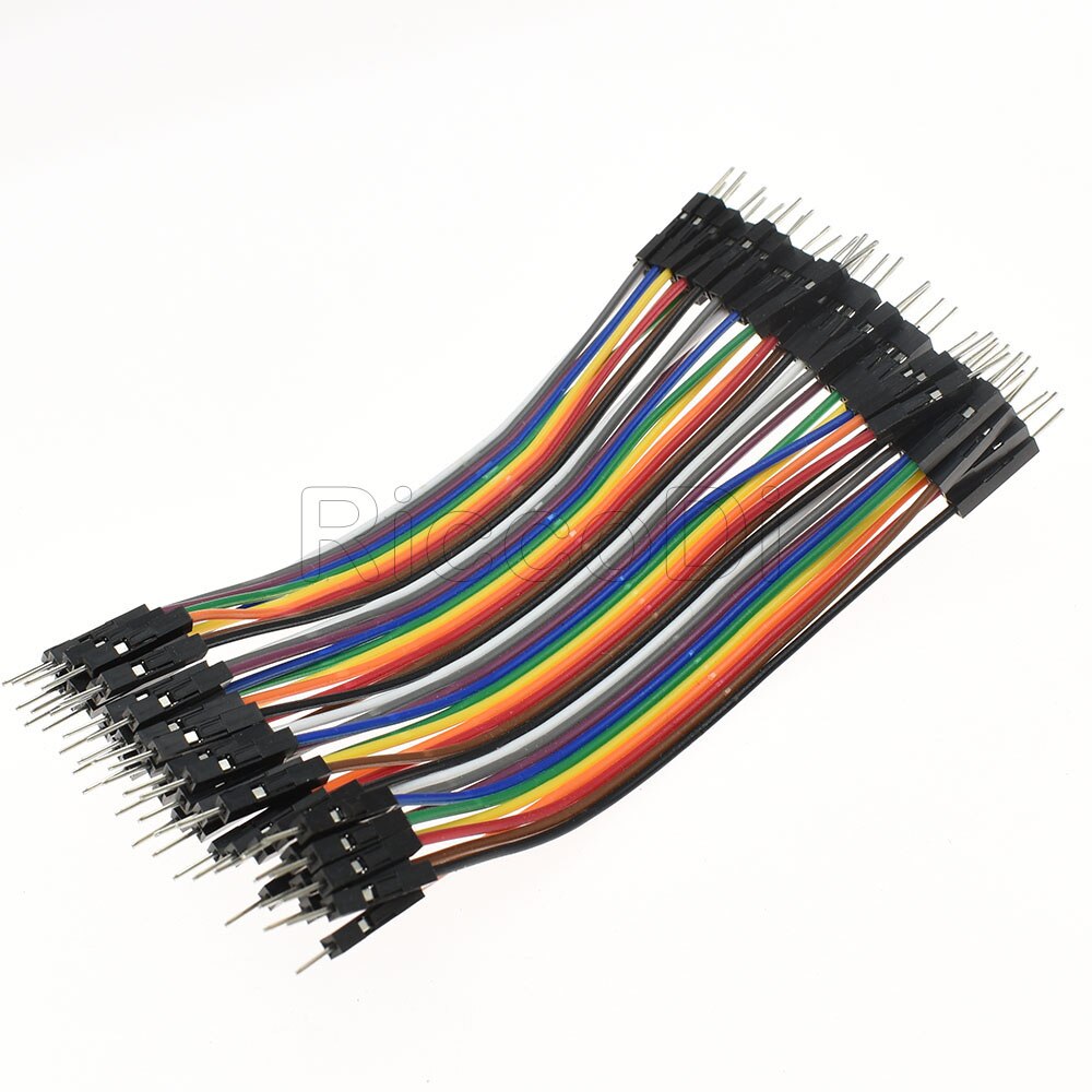 1Pcs Dupont Lijn 10-40Cm Man Op Man Vrouw Naar Man &amp; Vrouw Tot Vrouw Jumper Bedrading harnas Dupont Kabel Voor Arduino Diy Kit: M-M / 10CM