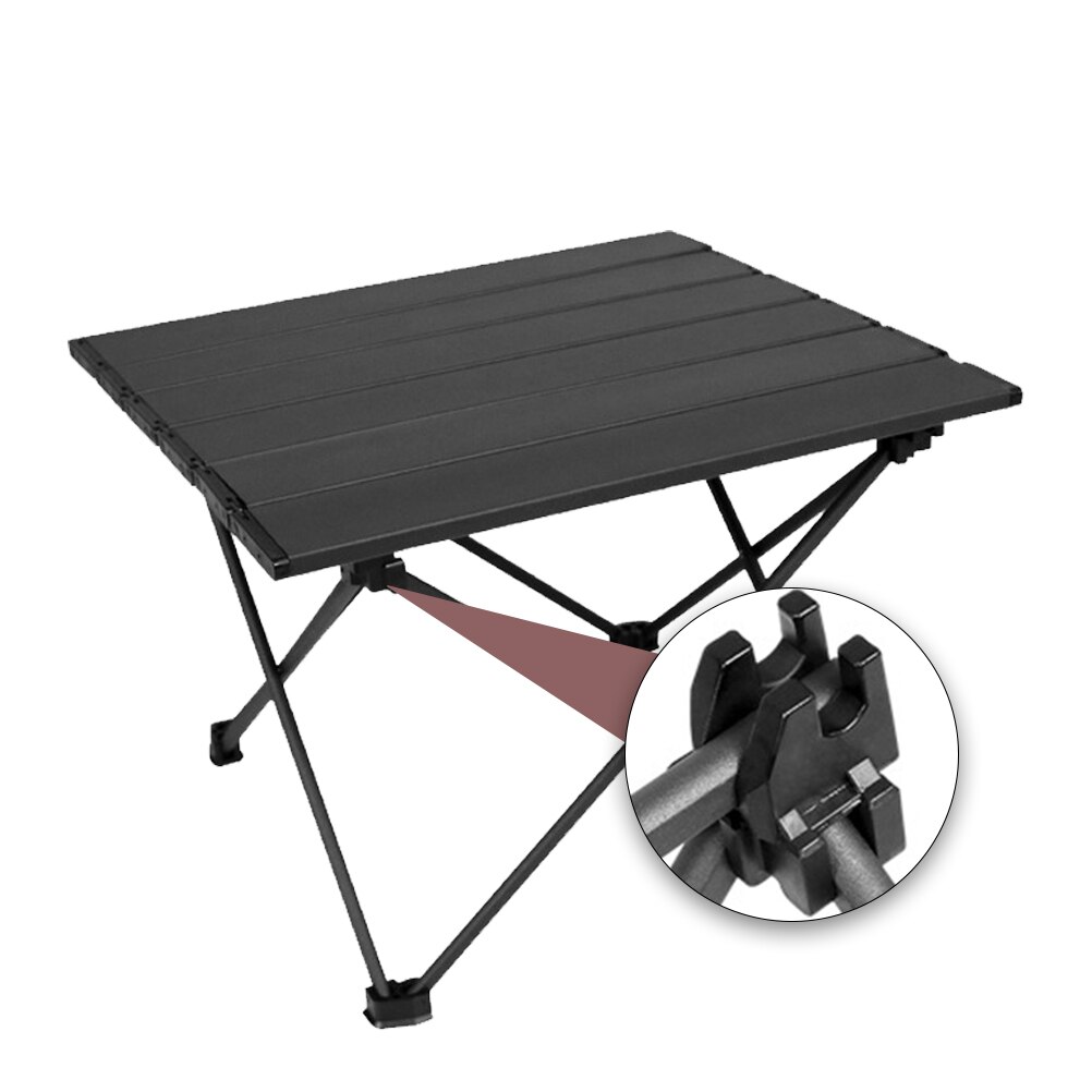 1pc letvægts aluminiumslegering bærbart foldebord til camping udendørs aktiviteter foldbart picnic grillbord foldebord