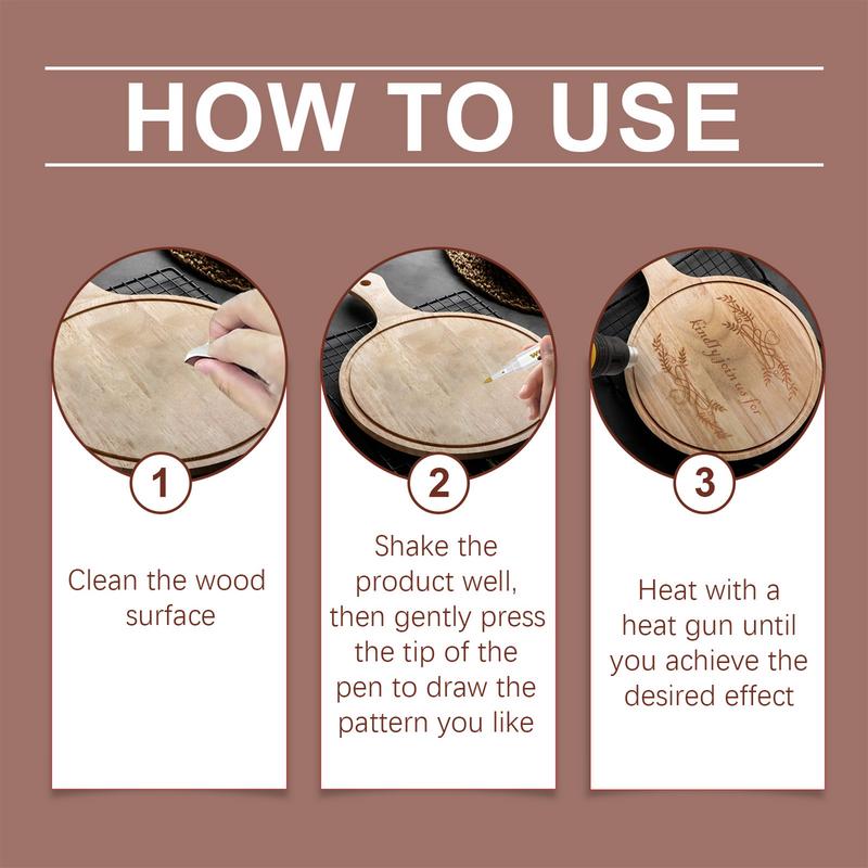 3 stks/set Houten Brandende Marker Pennen Scorch Pennen voor Hout Burn, Hout Burn Marker Pen