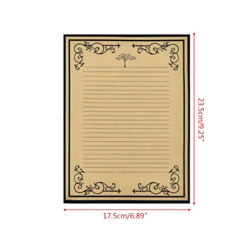 32pcs/pack Retro Writing Letter Stationery Romantic Chinese Style Lace Letterhead Note Paper G6DD