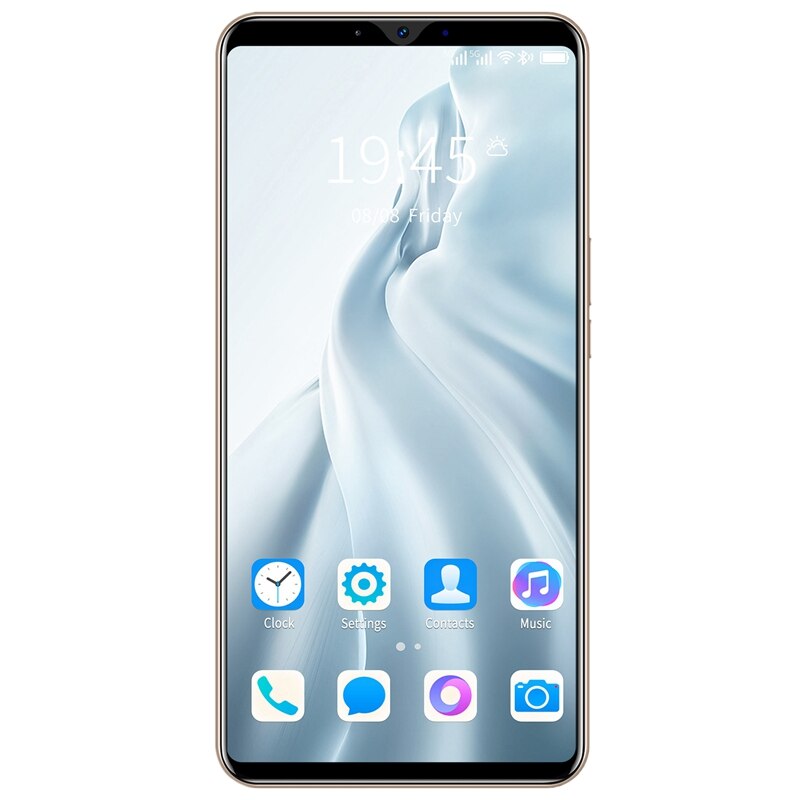 P48 Pro Smart Phone 5.5 Inch MTK6572 Dual Core 512Mb Ram + 4Gb Rom Dual-kaart Dual Standby android 4.0 Telefoon Eu Plug: gold