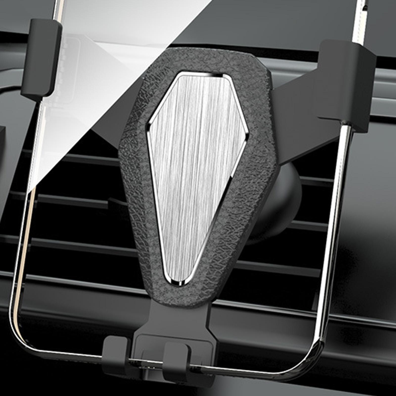 Universal Car Mobile Phone Holder Triangle Fixed 360-degree Rotation Gravity Stable Navigation Bracket for Car Air Outlet