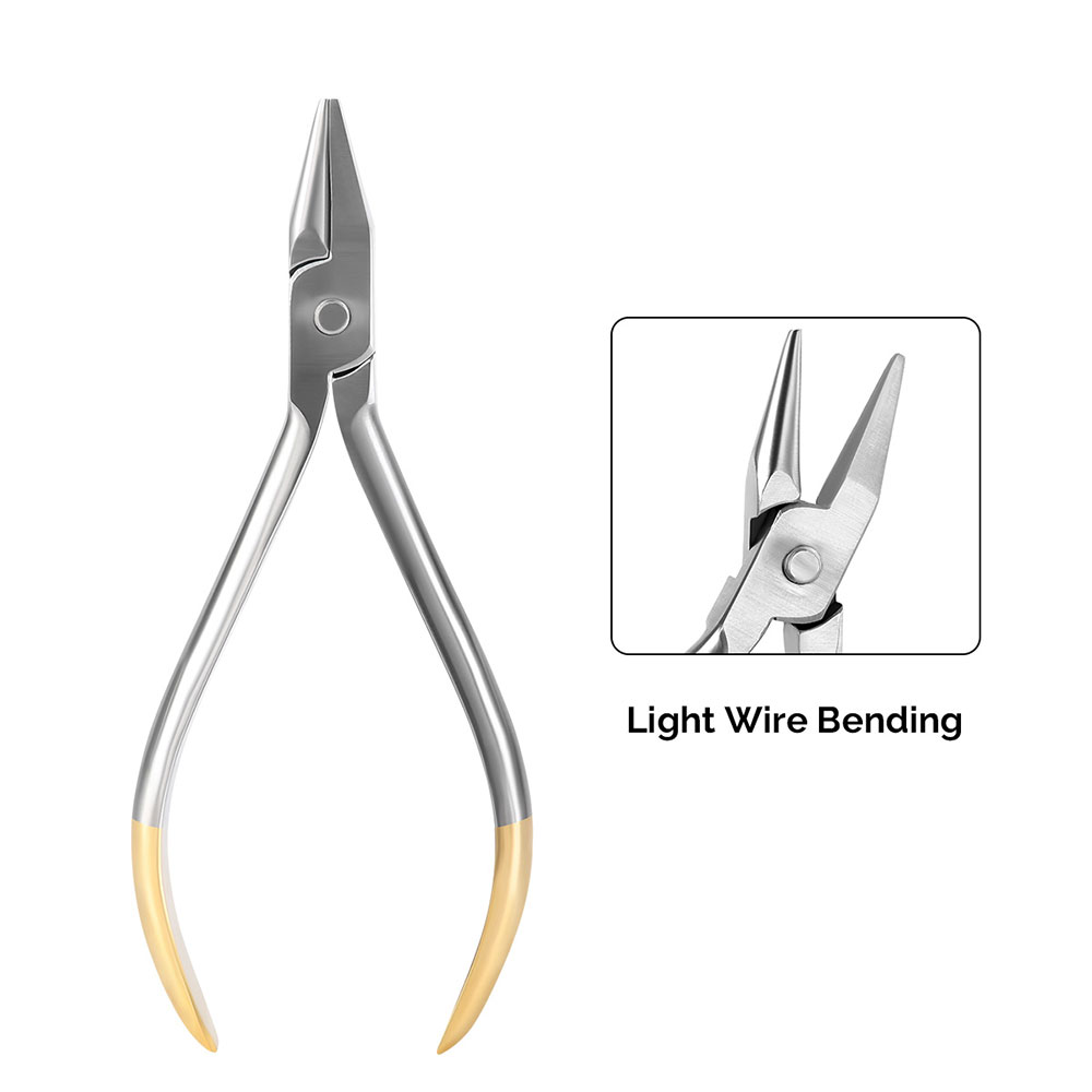 Azdent Zahn Zange Kieferorthopädische Draht distal Ende Cutter Zangen Halterung befestigen Entferner Zange Edelstahl Zahnmedizin Instrument: Koralle