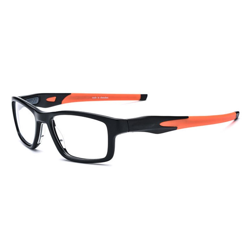 Evove sportbril heren dames brilmontuur herenbril voor bijziendheid autorijden buiten meekleurende lens  tr90 anti-skip: Oranjerood