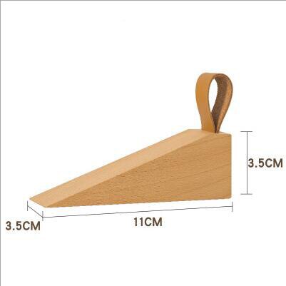 Butoir de cale de porte en bois 1 pièce, petite cale de butée de porte antidérapante pour le joint de bas de porte pour le bureau à domicile: Small Beech