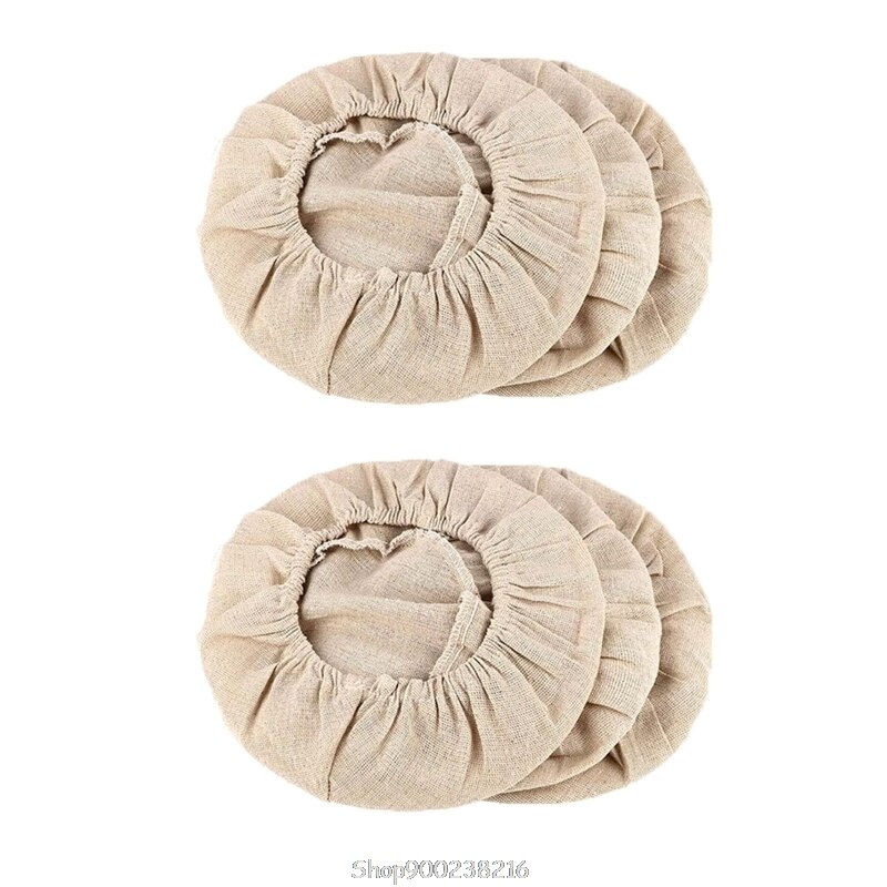 6pcs Cotton Linen Proofing Bread Basket Dough Fermentation Bag for Baking Cake Pans Homemade O19 20