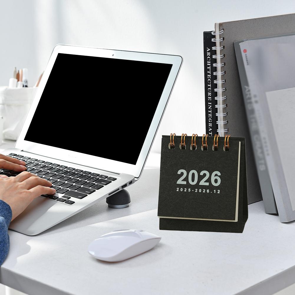 1pcs Desktop Calendar Mini Portable Minimalist School Home Office Desk Planner Schedule Check In Book Stationery Study