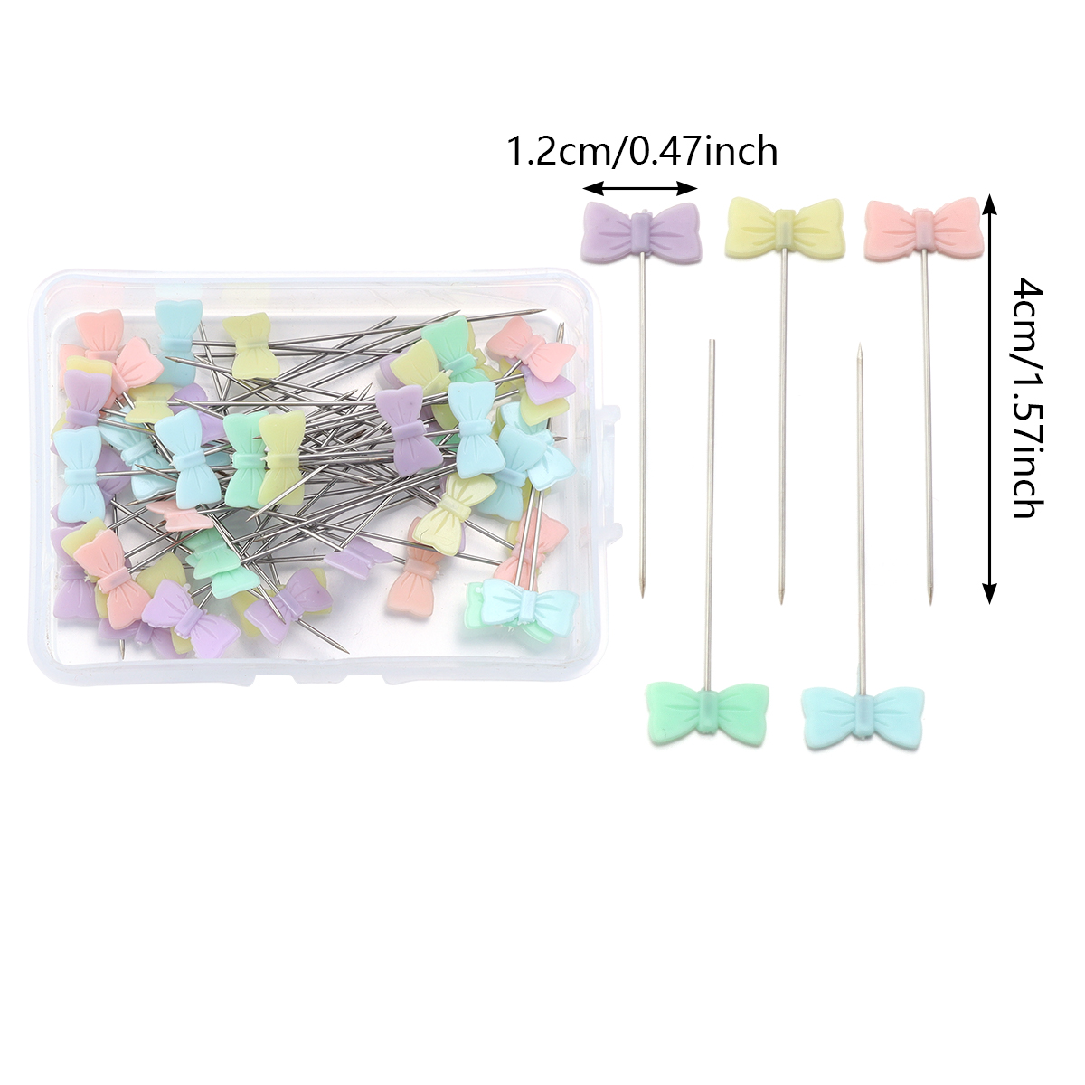 50 teile/schachtel Edelstahl Schneiderei Stifte Stickerei Patchwork Stifte NäHenne Nadel Werkzeuge Für DIY Geschmack Kleidung Zubehör: dunkel Grau