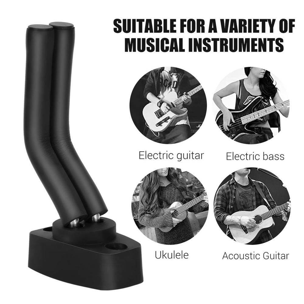Soporte de pared gancho para colgar guitarra eléctrica acústica guitarras ukelele cuerda accesorios de instrumento antideslizante soporte Super carga