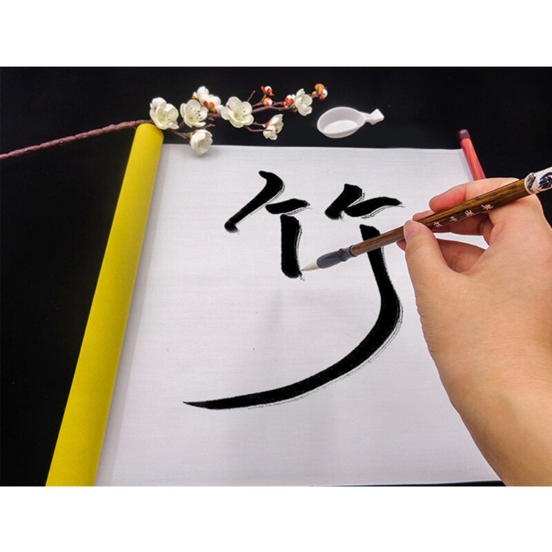 Premium Chinese Calligraphy Paper Roll Reusable Blank Writing Oxford Cloth Roll Dry Quickly Ideal for Beginners Students