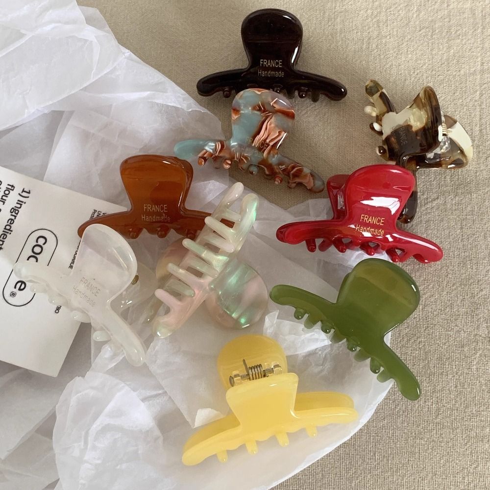 Clip de garra pequeña para mujer y niña, accesorios para el cabello, pasador de acetato, tocado, garra para el cabello