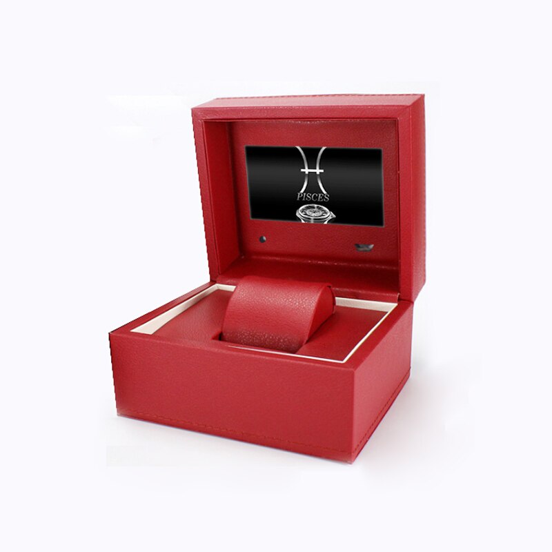 4.3 inch PU leather watch box luxurious jewelry box LEXINGDZ