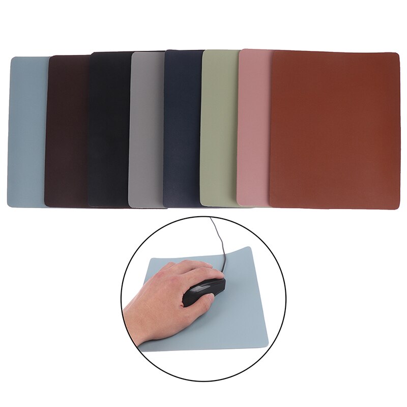 Anti-slip Mouse Pad Leather Gaming Mice Mat Desk Cushion Universal Comfortable For Home Office Laptop PC