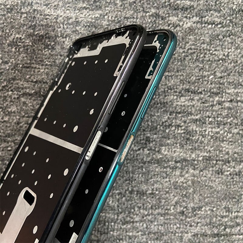 6.4&quot; For Huawei P40 LITE Middle Frame Front Bezel Housing Lcd Holder Rear Plate Chassis+Power Volume Button JNY-L21 JNY-L22 4G