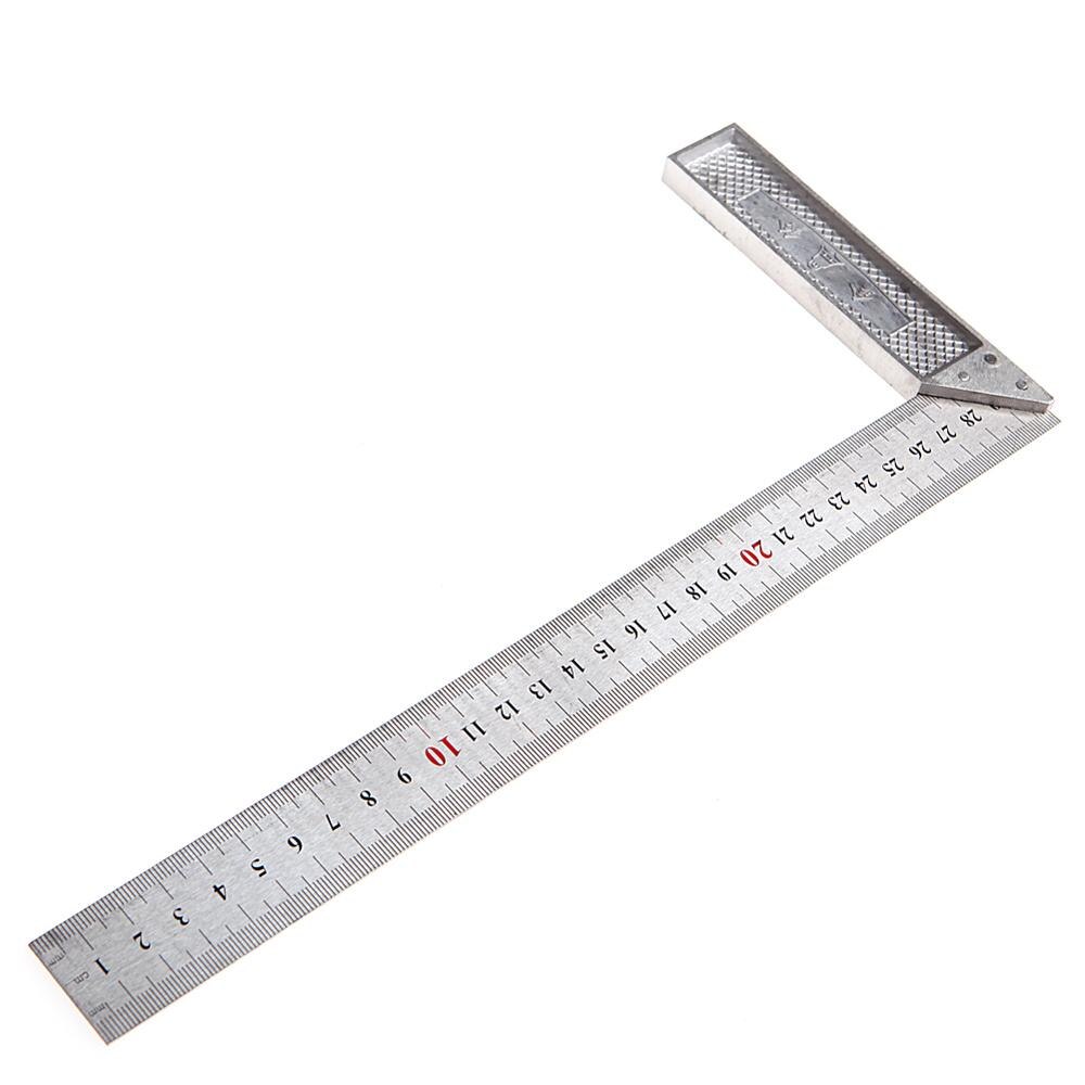 Portable 1Pc 30cm Stainless Steel Right Measuring Angle Square Ruler