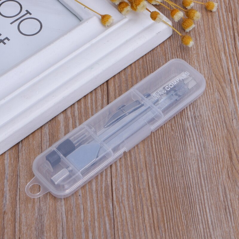 Durable Metal Drafting Tools Drawing Math Compass Set School Supplies Stationery