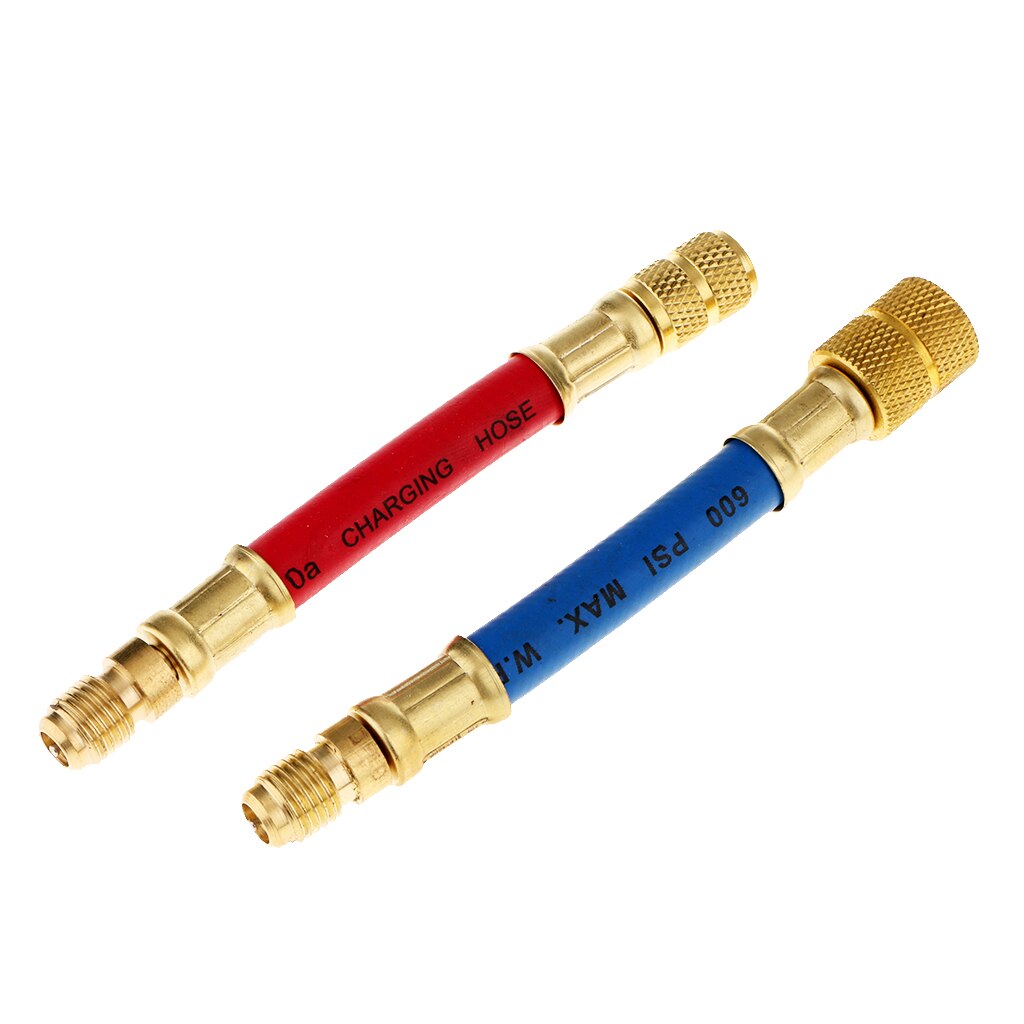 8 sæt auto a/c fluorid linker bil aircondition aircondition kølereparationsværktøjer  r134a r12 a/ c konverteringsadapter