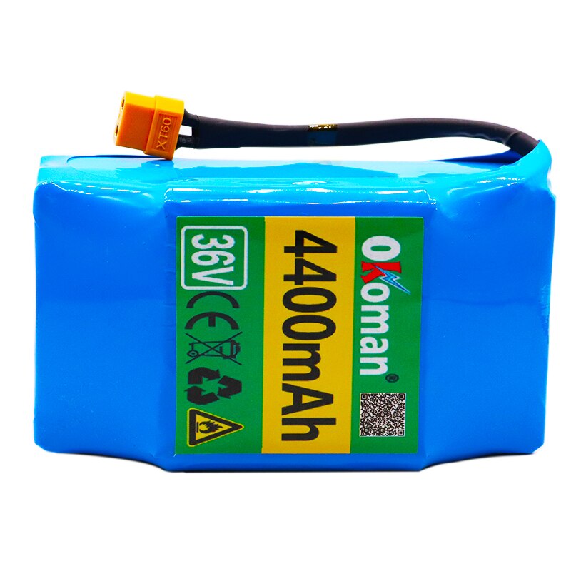 Okoman 36V 4,4 Ah 4400 mAh hohe ablauf 2 räder, elektrische Roller ausgleich 18650 Lithium-batterie Pack für selbst-ausgleichen passen