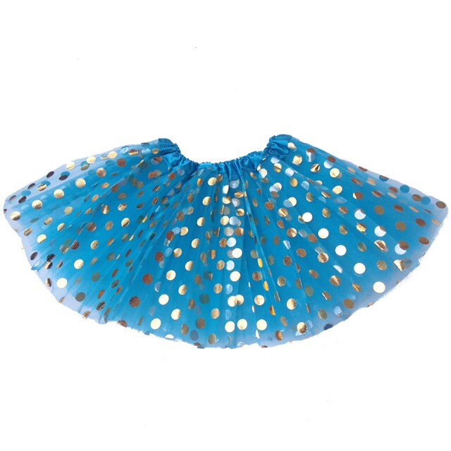 Babymeisjes tutu rokje kinderen peuter stippen blauwe tutu: Hemelsblauw