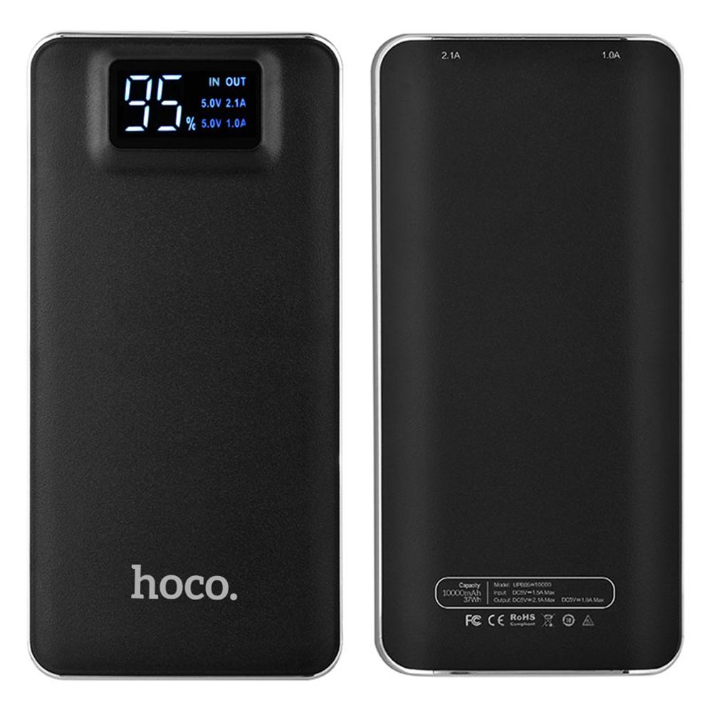 Stor kapacitet powerbank 10000 mah praktisk ultratynd mobil powerbank universal oplader med led lommelygte