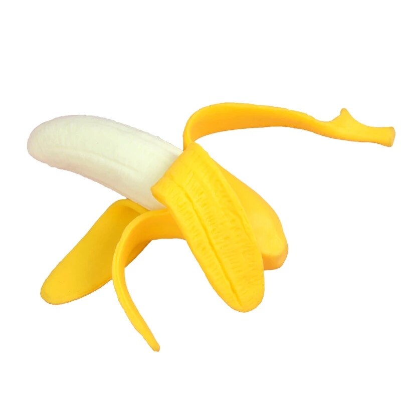 Nuova simulazione Squishy di mais pelato esotico mais creativo Lala Le sfiato frutta pizzicando difficile per alleviare la vuota divertente sfiato giocattolo: Banana