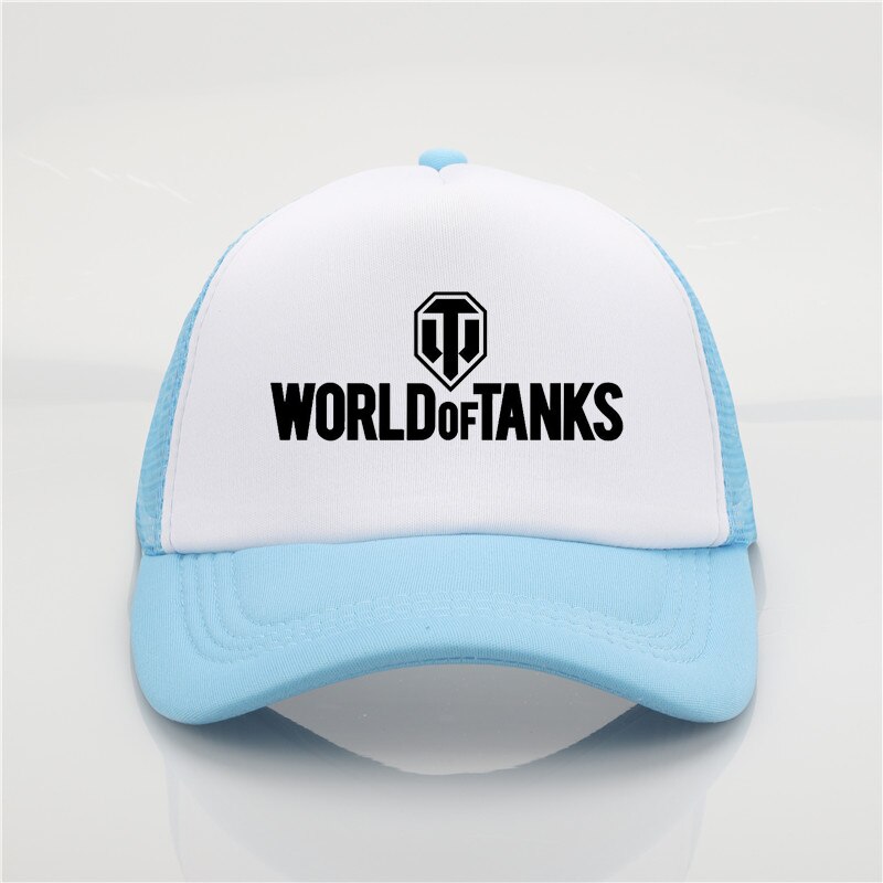 Games World Of Tanks-gorra de béisbol para hombres y sombreros de verano de mujer, sombrero para el sol, gorra de béisbol para niños: Gris claro