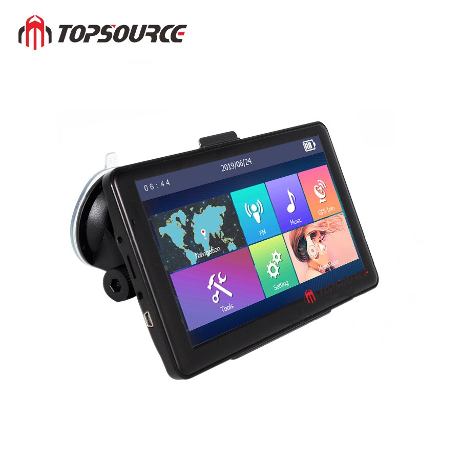 TOPSOURCE écran tactile de 7 pouces windows ce6.0 | Pour voiture, navigation gps multimédia avec des cartes gratuites
