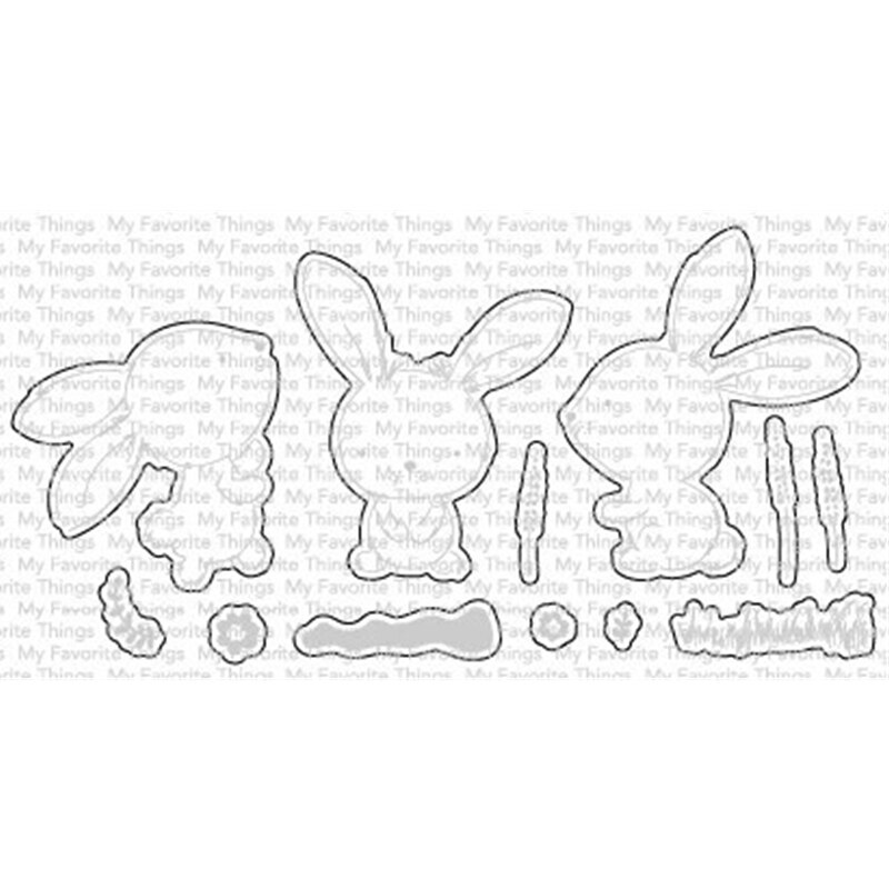 DIY Layer Metal Cutting Die and Scrapbooking For Paper Making Sweetest Somebunny Embossing Frame Card Craft Stamp Set