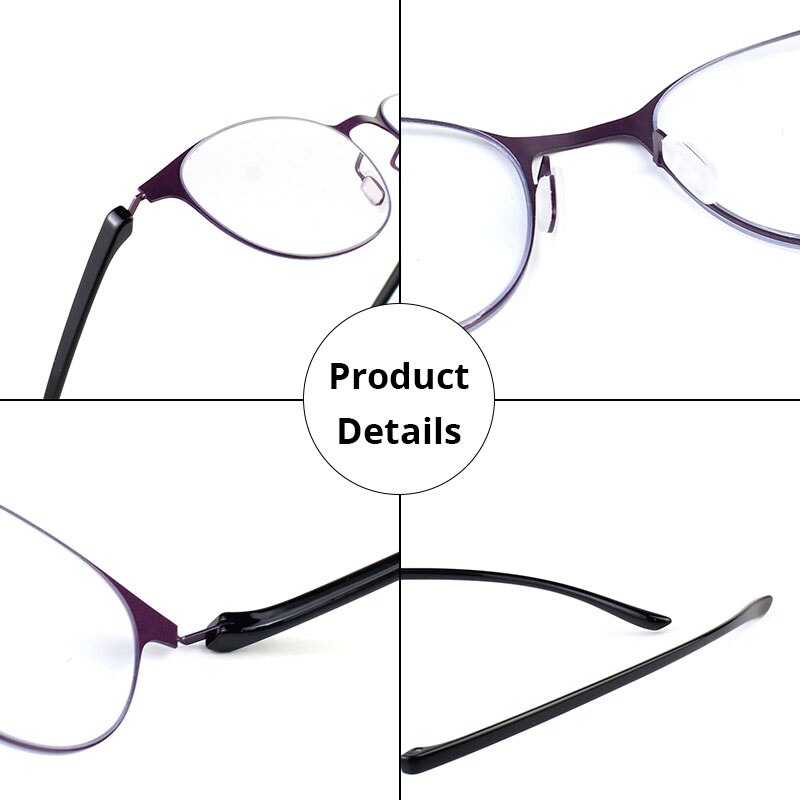 Multifocal Progressive Reading Glasses Women Anti Blue Ray Computer Eyeglasses Distance And Near+1.0 1.5 2.0 2.5 3.0 3.5 4.0