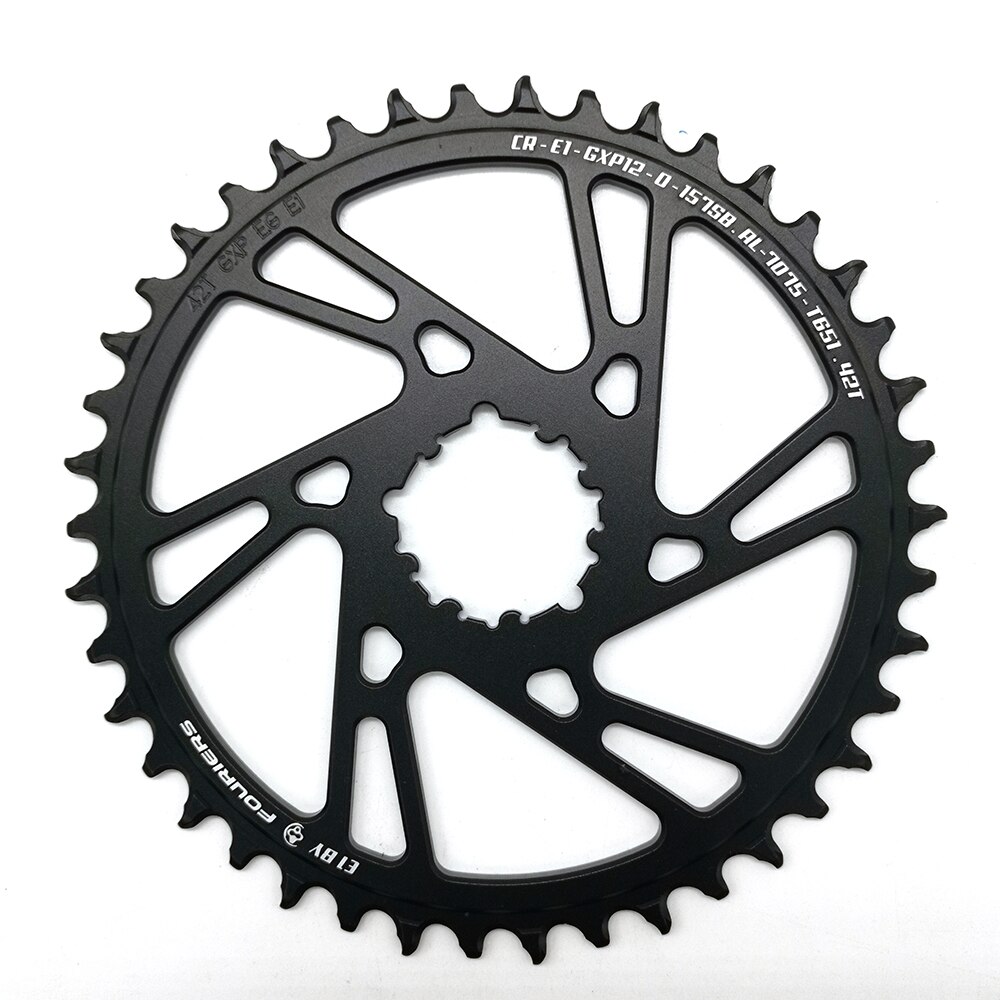 Fouriers mtb fiets enkel kettingblad 0mm offset direct mount boost 157mm voor gxp 12 speed smal breed tanden fiets kettingblad: 44t