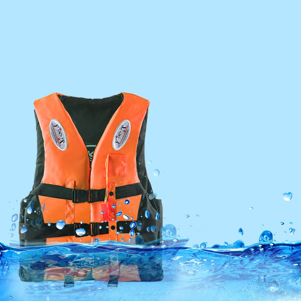 Adult Buoyant Life Vest Polyester Water Sports Kids Jacket Light Strip Swimming Boating Ski Drifting Jacket Vest