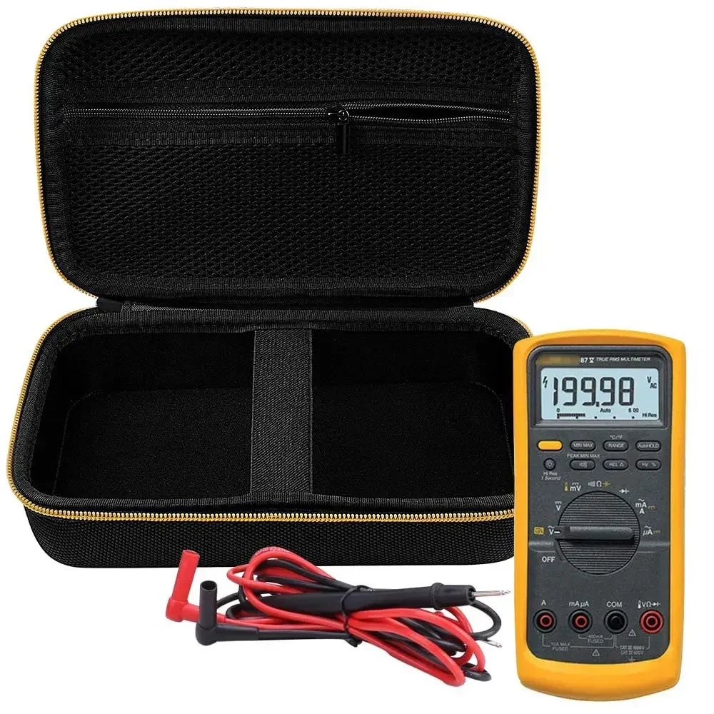 （CASE ONLY)Hard Carrying Case for Fluke 87-V/ 87V Max/ 88V/ 15B+/ 17B+ and More Digital Multimeter, Protective Travel Storage