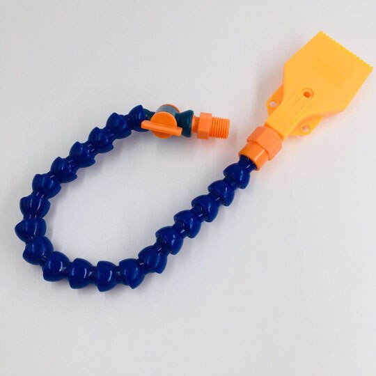 727-16holes Plastic Air knife windjet air blowing drying flat fan nozzle,1/4"Male thread Wind Jet drying nozzle: With switch Pipe