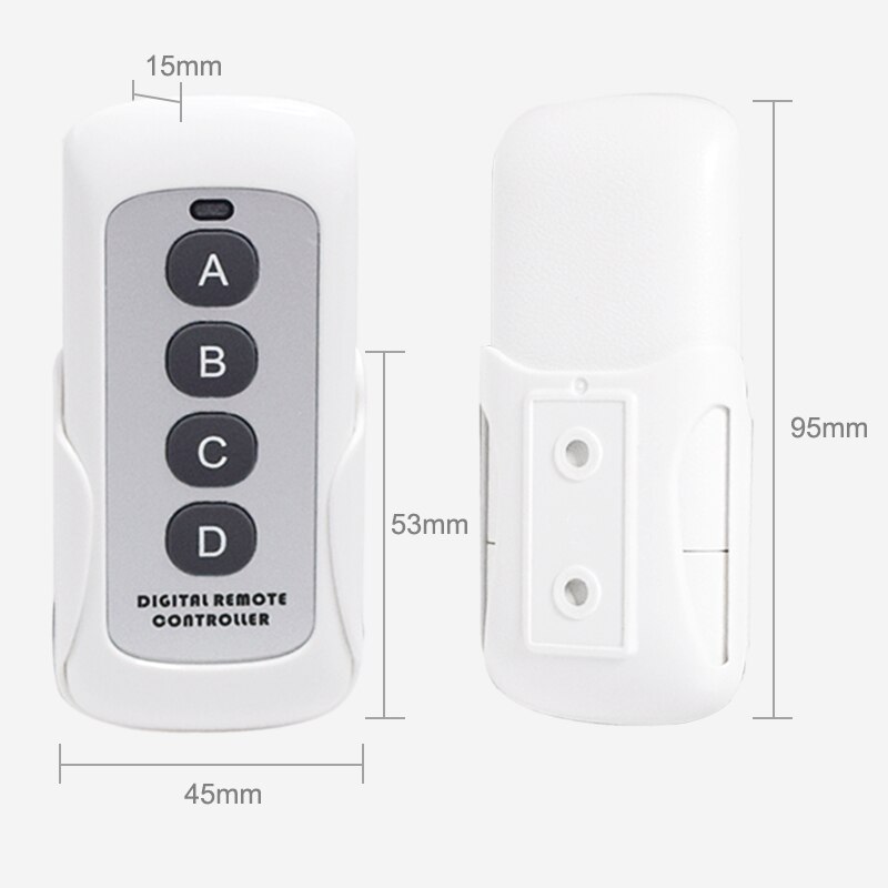 Roger Garage Door Remote Control 433mhz Clone Long Distance Roger H80 TX22 Remote Duplicator fixed on the wall