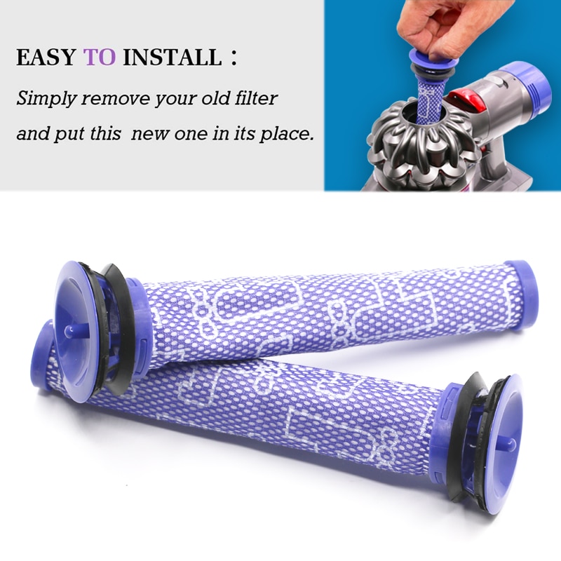 Meilleur pré-filtre et 2 kit de filtres HEPA pour aspirateur balai sans fil Dyson V6 absolu. Remplace les parties 965661-01 et 966741-01