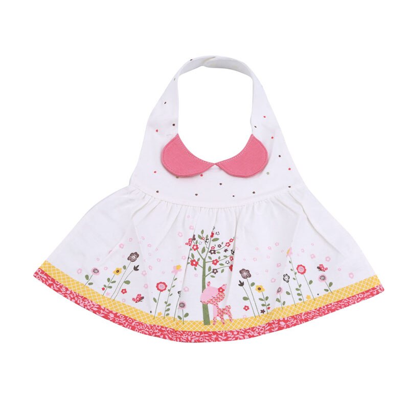 Snygga haklappar helklänning stil haklappar bröstplatta babador förkläden spädbarn baby baby matning tillbehör tvättbar haklapp