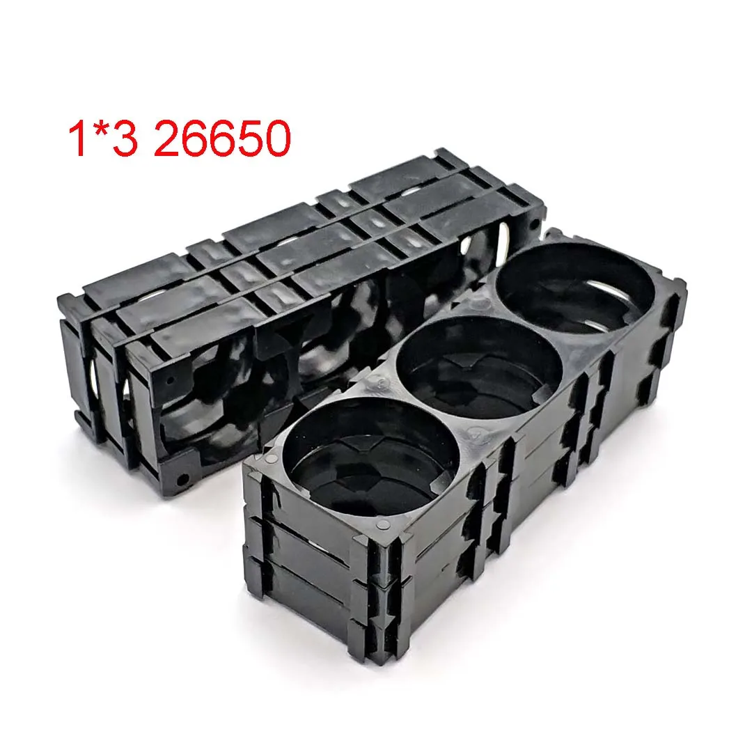 26650 Battery Holder 2P and 3P Bracket Cylindrical Cell Holder for 26650 Li-ion Battery Pack Hole Diameter 26.3mm
