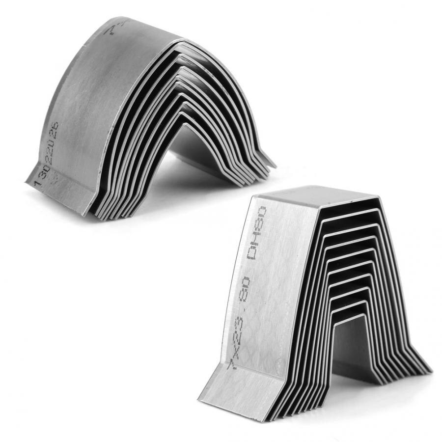 10 Uds. De extremo de cinturón de cuero para manualidades, troquel de extremo plano y afilado, molde para corte para billetera de cuero, cortacésped de esquina