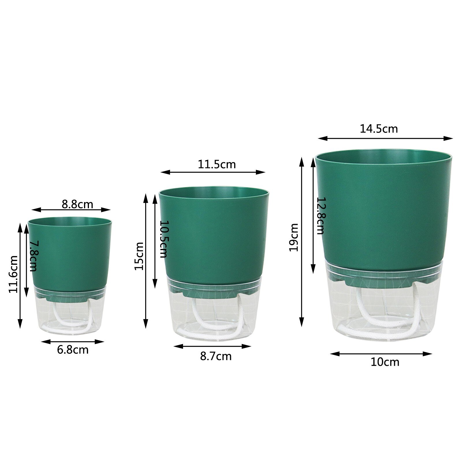 Hors sol Absorbant L'eau Pot De Fleur Automatique absorbant L'eau Plante En Pot Fleurs En Pot Automatique d'absorption d'eau Pot de fleurs
