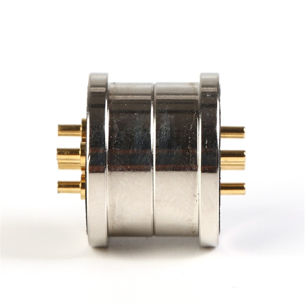 2sets 5 pin Round shape Magnetic Connector 5 Pole Pogopin Spring Loaded Pogo Pin With positioning column anti-reverse connection: 5sets