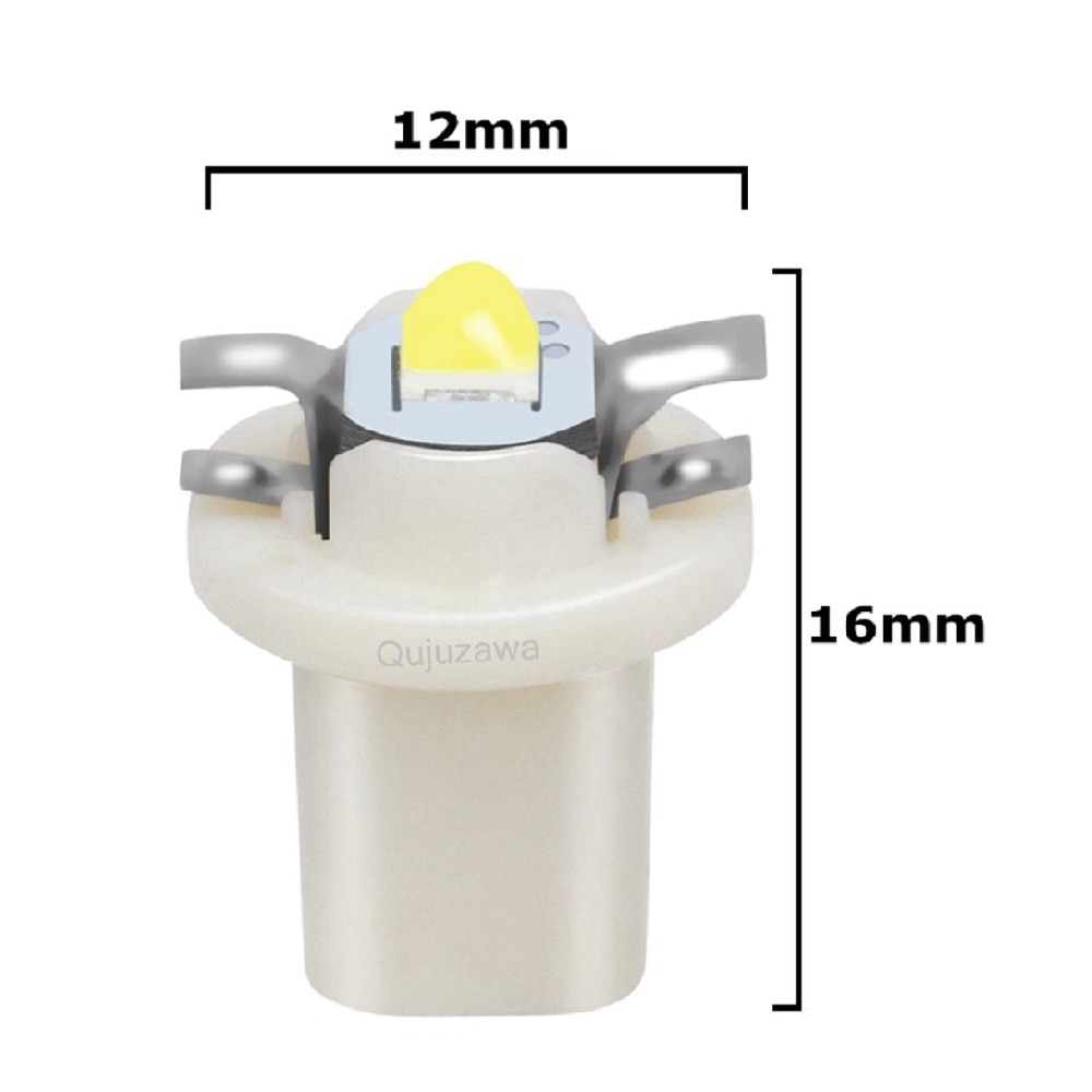 Lámpara LED superbrillante para Panel de coche, Bombilla Speedo para tablero de instrumentos, B8.5D, 509T, B8.5, T5, 10 Uds.