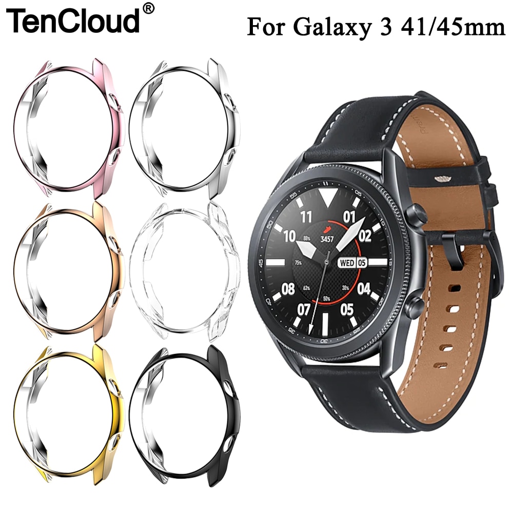 Schutz Abdeckung Fall Für Samsung Galaxy Uhr 3 41/45mm Protector Bumper Für Galaxy Watch3 Shell Fall Smart uhr Zubehör