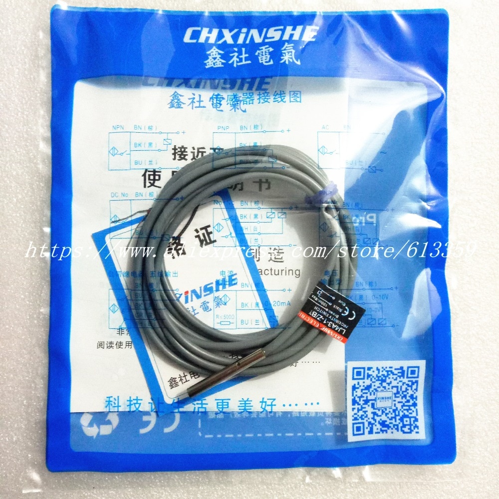 5PCS M4 M5 M6 Inductive Proximity Switch Sensor 3 Wire DC10-30V 500HZ 100mA Detecting Distance 1mm NPN/PNP