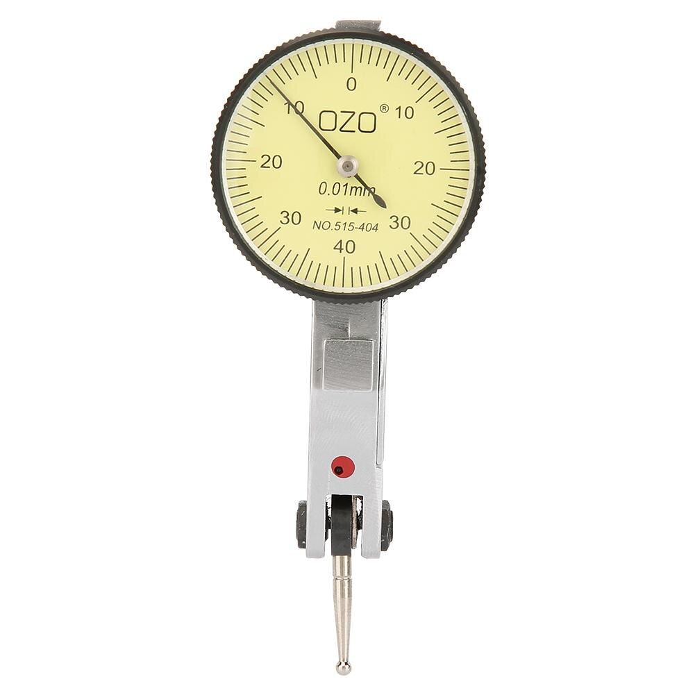 Lever Test Indicator 0-0.8mm 0.01mm Accuracy Dovetail Rails Dial Test Indicator Dial Gauge