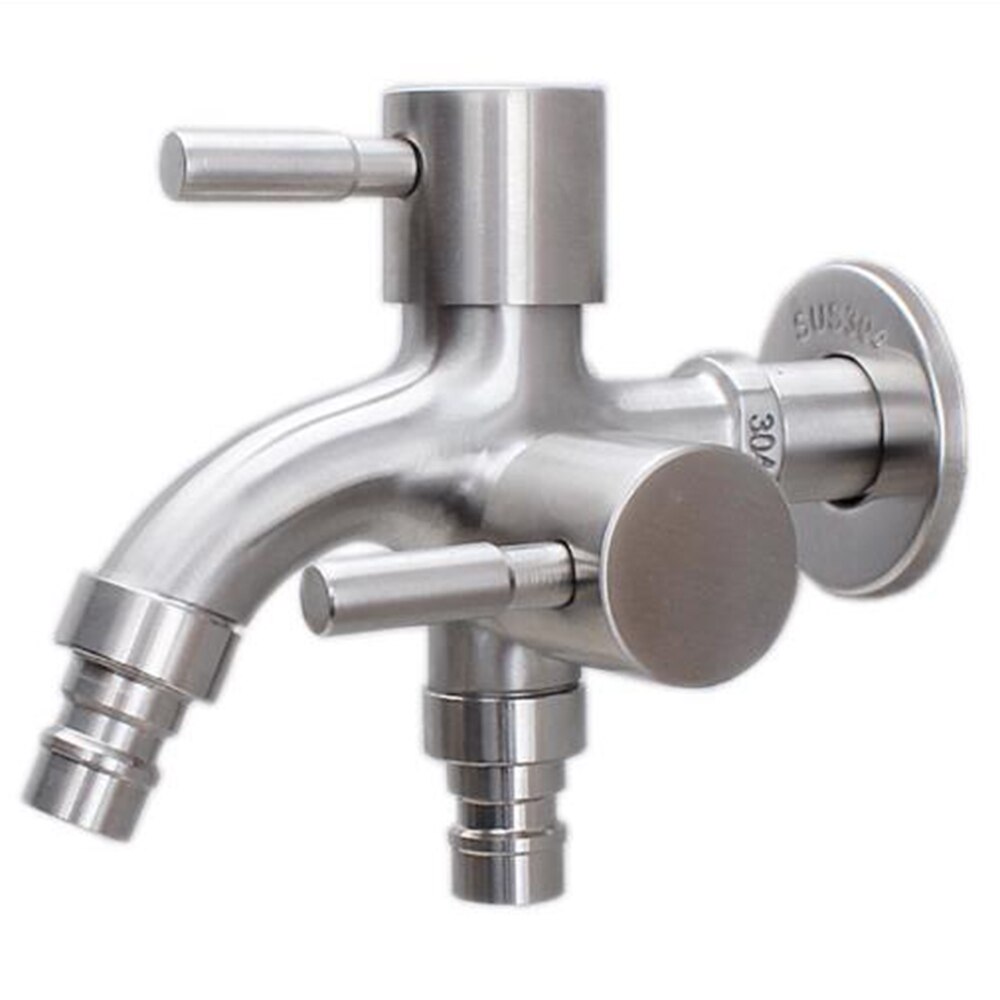 304 Stainless Steel Double Tap Multifunctional Stainless Steel Tap Two Way Tap