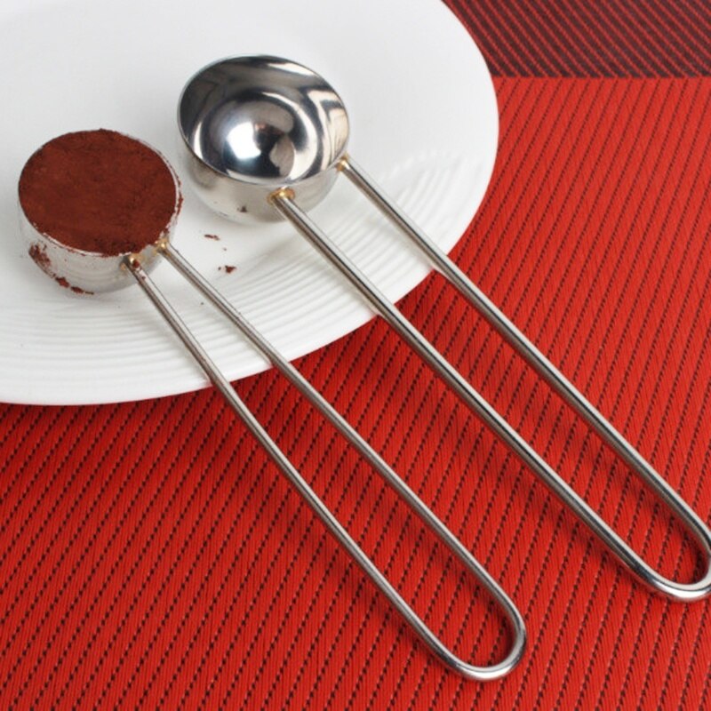 Rvs Koffie Thee Spice Maatlepel Scoop Lange Steel Lepel Roeren